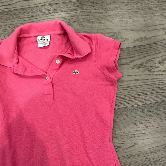 Lacoste Vibrant Pink Polo Dress - Picture 2 of 4